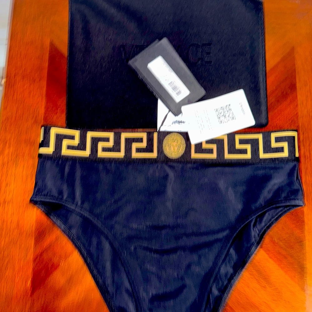 Versace Greca Border Bikini Bottoms